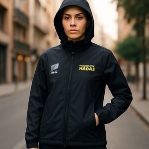 Sony‎ Pictures Television DE BRUTAS NADA 3 Full Zip Hooded Black Jacket